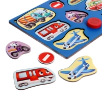 Пазл деревянный с чипом «Весёлый транспорт» Пазл деревянный с чипом «Весёлый транспорт»