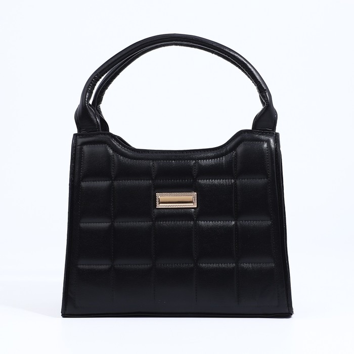 Сумка женская тоут на молнии, цвет чёрный Сумка женская тоут на молнии, цвет чёрный