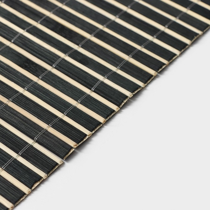 Салфетка сервировочная на стол «Соломка черная», 45×30 см, цвет чёрный Салфетка сервировочная на стол «Соломка черная», 45×30 см, цвет чёрный