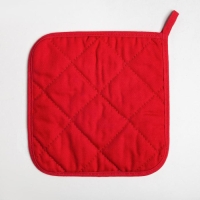 Новый год. Набор Кухонный &laquo;Радости&raquo;, варежка-прихватка 20х28см, прихватка 19х19см, 100%хл