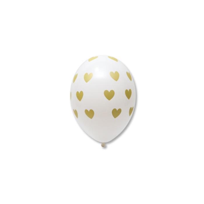 Шар латексный 14 Шар латексный 14" «Золотые сердца», набор 25 шт.
