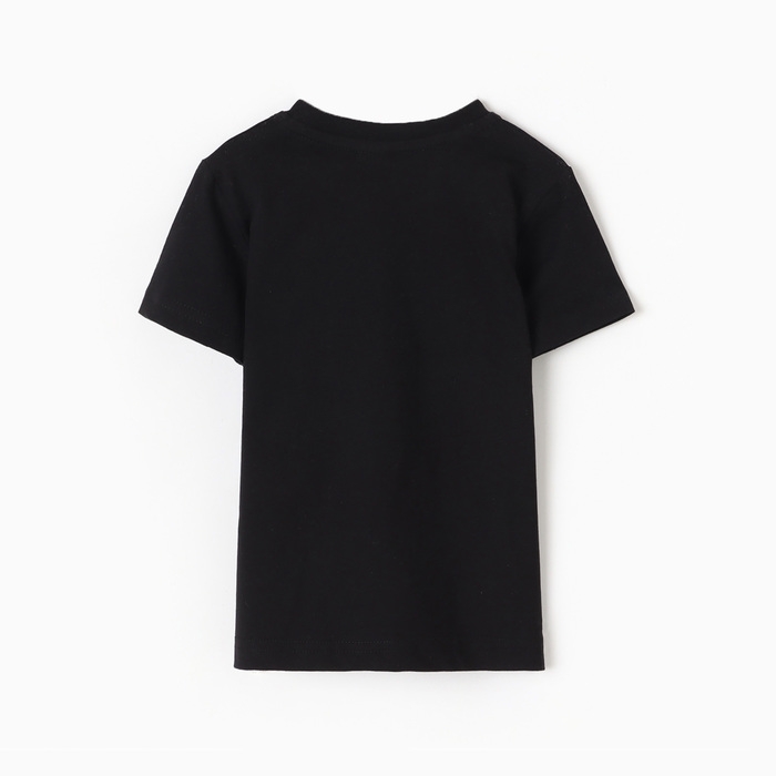 Футболка для мальчика, цвет черный, рост 110 см