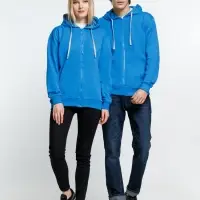 Толстовка на молнии с капюшоном Siverga, бирюзовая, размер XXL