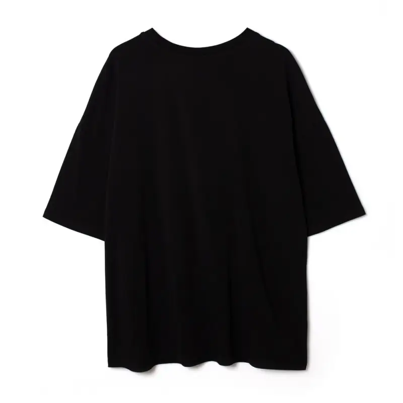 Футболка унисекс оверсайз Crosstown, черная, размер S