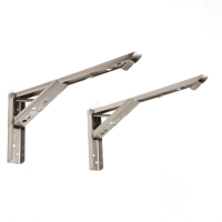 Кронштейн складной для столов и полок ТУНДРА, F001 , 2 шт., длина 300 мм., нержавеющая сталь 97039 Кронштейн складной для столов и полок ТУНДРА, F001 , 2 шт., длина 300 мм., нержавеющая сталь 97039