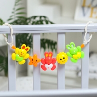 Растяжка на коляску/кроватку «Зайчики», 3 игрушки, Крошка Я Растяжка на коляску/кроватку «Зайчики», 3 игрушки, Крошка Я