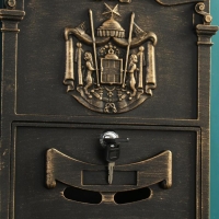 Ящик почтовый №4010В, Старая бронза Ящик почтовый №4010В, Старая бронза