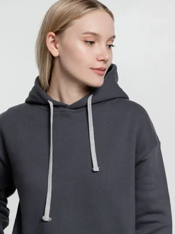 Толстовка с капюшоном Kirenga Heavy, темно-серая (графит), размер XS