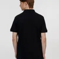 Рубашка поло унисекс Pacific, черная, размер XXL Рубашка поло унисекс Pacific, черная, размер XXL