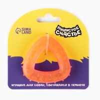 Игрушка для собак жевательная светящаяся в темноте «Треугольник», 7 х 7 см Игрушка для собак жевательная светящаяся в темноте «Треугольник», 7 х 7 см