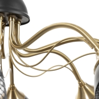 Люстра "Рикардо" 8хЕ27 40Вт черный 71х71х38-65см BayerLux