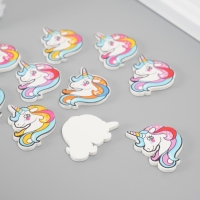 Декор для творчества дерево "Голова единорога" набор 10 шт 2,4х3 см Декор для творчества дерево "Голова единорога" набор 10 шт 2,4х3 см