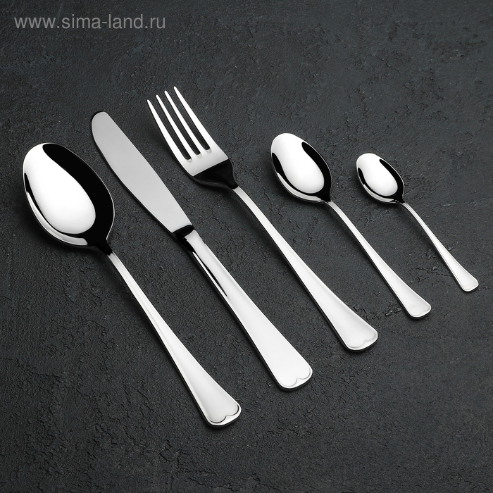 Набор столовых приборов «Мондиал», 30 предметов, толщина 2,5 мм, декоративная коробка Набор столовых приборов «Мондиал», 30 предметов, толщина 2,5 мм, декоративная коробка