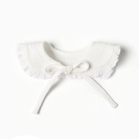 Платье с воротничком Крошка Я Муслин, 68-74, бежевый