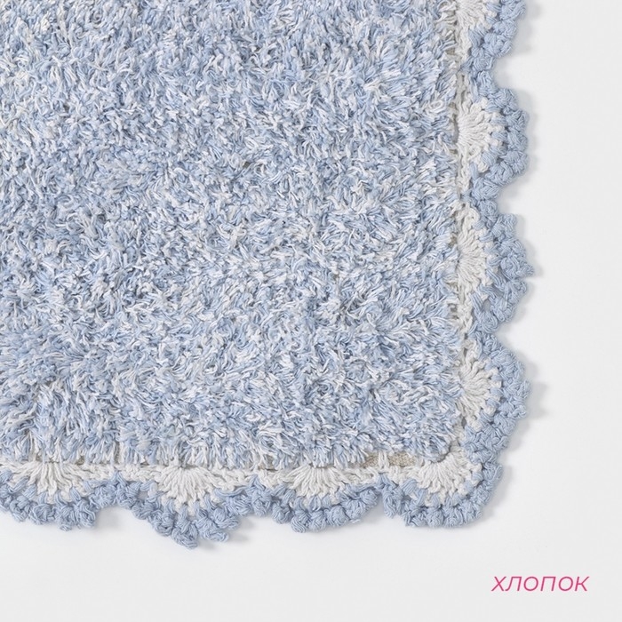 Коврик для дома Доляна «Тэя», 50×80 см, цвет голубой Коврик для дома Доляна «Тэя», 50×80 см, цвет голубой