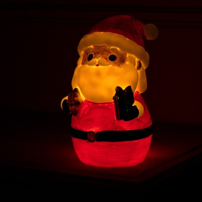 Светодиодная фигура &laquo;Дед Мороз&raquo; 8 &times; 19 &times; 8 см, пластик, батарейки LR44х3 (в комплекте), свечение тёплое белое