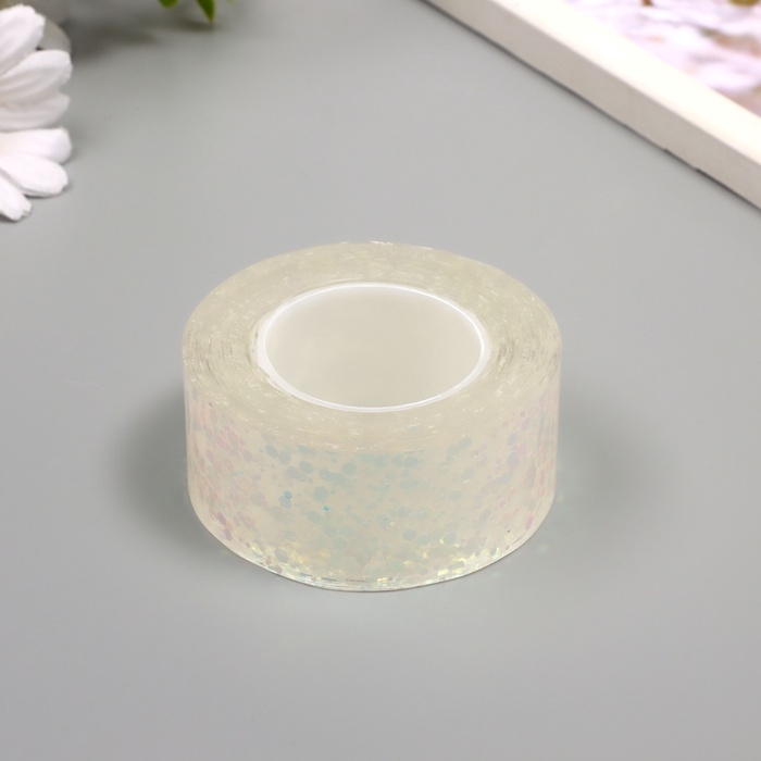 Клейкая нано-лента декоративная силикон Клейкая нано-лента декоративная силикон "Сияние. Перламутр" 3 см, дл. 3 м 6,8х6,8х3 см