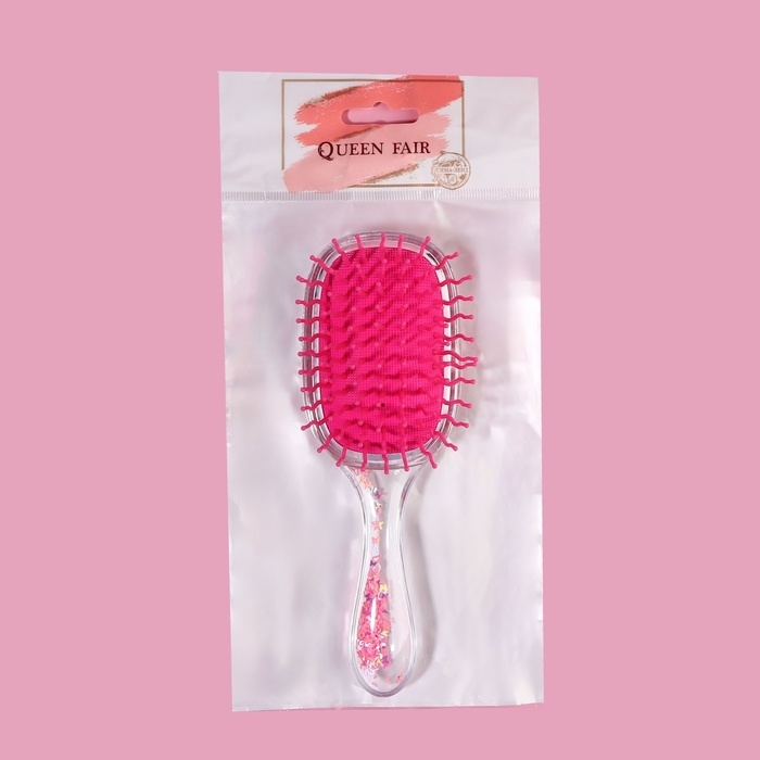 Расчёска массажная, широкая, 6 × 18 см, цвет розовый Расчёска массажная, широкая, 6 × 18 см, цвет розовый
