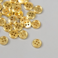 Пуговицы пластик 4 прокола "Золотая" 0,9х0,9 см набор 40 шт Пуговицы пластик 4 прокола "Золотая" 0,9х0,9 см набор 40 шт