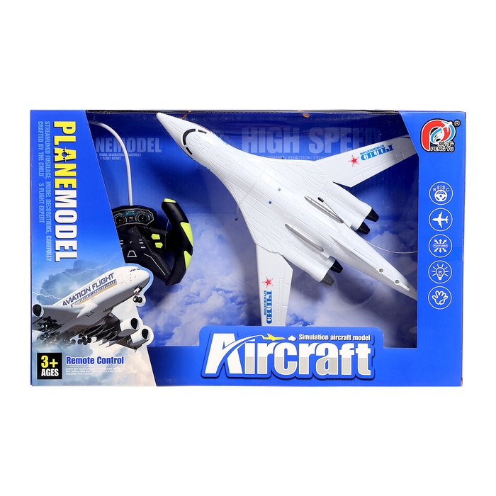 Самолет на радиоуправлении &laquo;Бомбардировщик&raquo;, работает от батареек