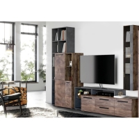 Стеллаж "Глазго" с тумбой, 925х385х2005, Металл Бруклин/Таксония Стеллаж "Глазго" с тумбой, 925х385х2005, Металл Бруклин/Таксония