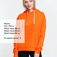 Толстовка с капюшоном Kirenga, оранжевая, размер XS Толстовка с капюшоном Kirenga, оранжевая, размер XS