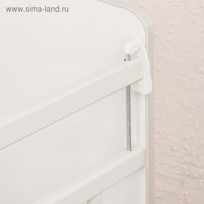 Детская кроватка &laquo;Наш малыш&raquo; на колёсах или качалке, цвет белый