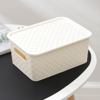 Корзина для хранения с крышкой Виолет «Береста», 3 л, 23,5×17,3×10,5 см, цвет слоновая кость Корзина для хранения с крышкой Виолет «Береста», 3 л, 23,5×17,3×10,5 см, цвет слоновая кость