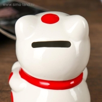 Копилка керамика "Манэки-нэко с сердечком" 9,5х7х7,5 см Копилка керамика "Манэки-нэко с сердечком" 9,5х7х7,5 см