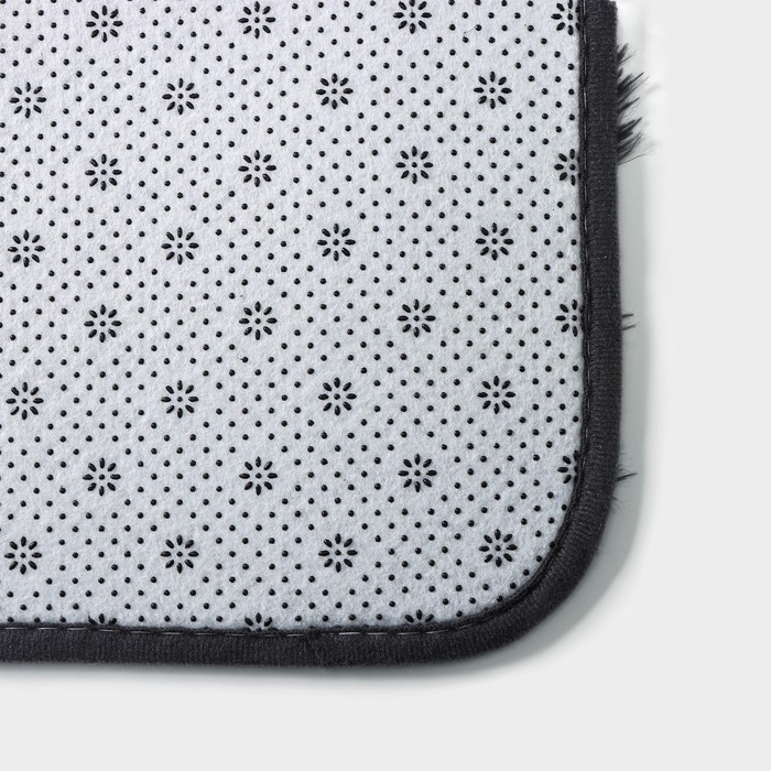 Набор ковриков для ванной и туалета Доляна &laquo;Пушистик&raquo;, 2 шт, 40&times;50, 50&times;80 см, цвет серый