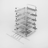 Коптильня 45&times;25&times;25 см, нержавеющая сталь 1.5 мм