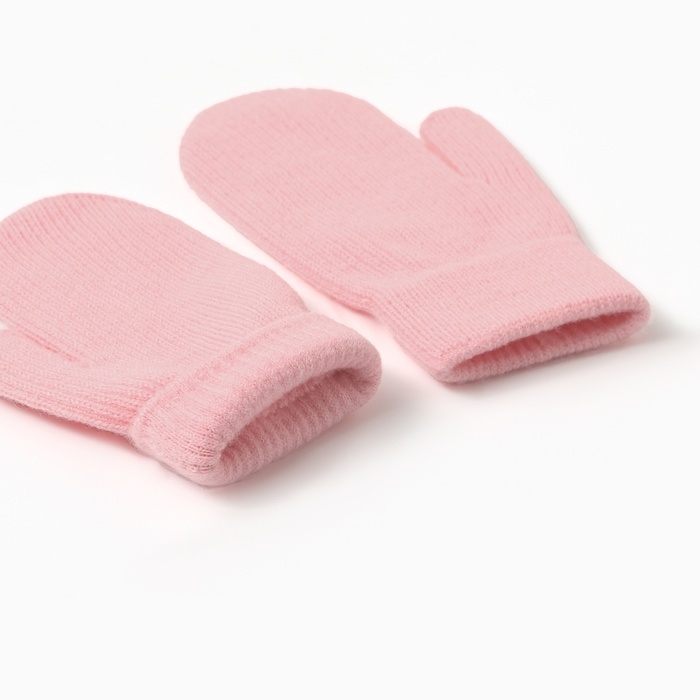 Варежки детские MINAKU, цвет розовый, 18 см