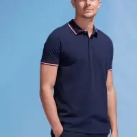 Рубашка поло мужская Prestige Men темно-синяя, размер 3XL