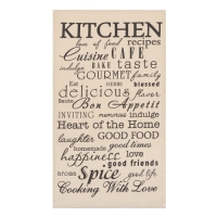 Набор кухонных полотенец Доляна Happiness, 35х60 см -4 шт, 100% хлопок, вафля 160 г/м2