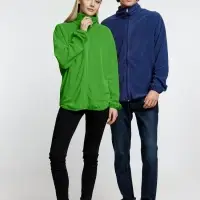 Куртка флисовая унисекс Fliska, зеленое яблоко, размер XL/XXL