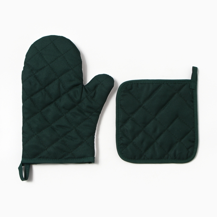 Набор кух."Базилик" варежка-прих.20х27см, прихватка 17х17см 100% п/э