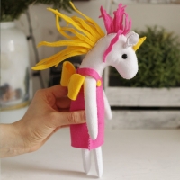Игрушка из фетра &laquo;Единорог в платье&raquo;