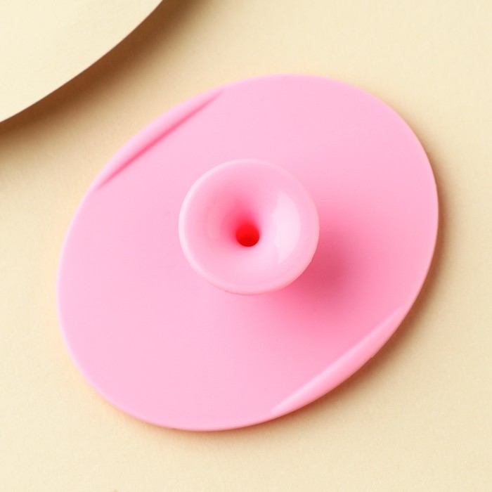 Массажер спонж для умывания, на подложке &laquo;Девочка-огонь&raquo;, 6,5 х 5 см