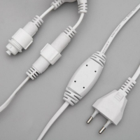 Гирлянда &laquo;Занавес&raquo; 2 х 1.5 м, IP65, УМС, белая нить, 360 LED, свечение тёплое белое, 220 В