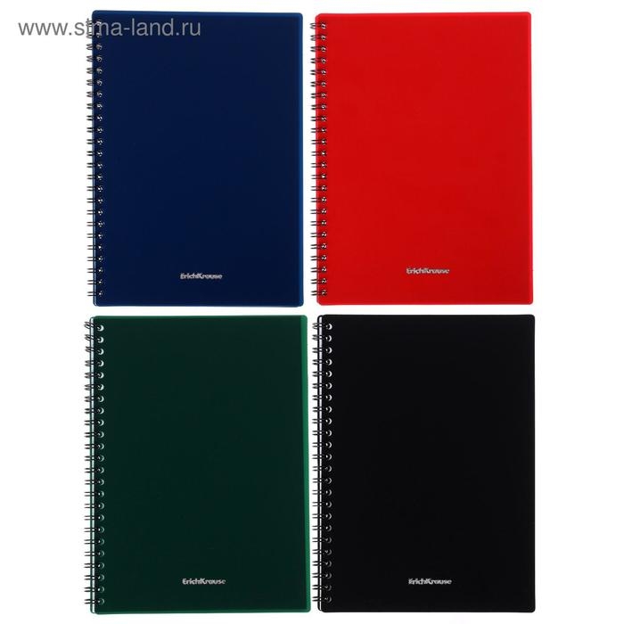 Тетрадь на спирали, 60 листов в клетку, ErichKrause Classic, пластиковая обложка, блок офсет 100% белизна, МИКС (1 вид в спайке) Тетрадь на спирали, 60 листов в клетку, ErichKrause Classic, пластиковая обложка, блок офсет 100% белизна, МИКС (1 вид в спайке)