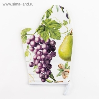 Варежка-прихватка "Этель" Фруктовый сад 20х27см,100% хлопок, ватин 250г/м2 (двухсторонняя) Варежка-прихватка "Этель" Фруктовый сад 20х27см,100% хлопок, ватин 250г/м2 (двухсторонняя)