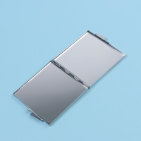 Зеркало складное, 6 &times; 6 см, цвет серебристый