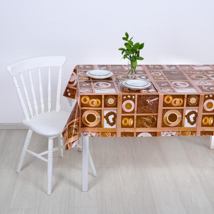 Клеёнка столовая на нетканой основе «Кофе», ширина 125 см, рулон 25 м Клеёнка столовая на нетканой основе «Кофе», ширина 125 см, рулон 25 м