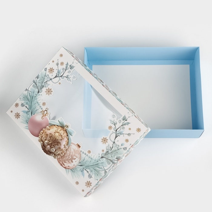 Коробка подарочная новогодняя складная &laquo;Счастья в Новом году&raquo;, 32 х 24 х 9 см