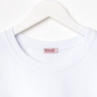 Футболка мужская однотонная MINAKU REGULAR FIT: цвет белый, р-р 54