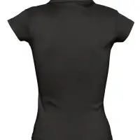 Рубашка поло женская без пуговиц Pretty 220 черная, размер L