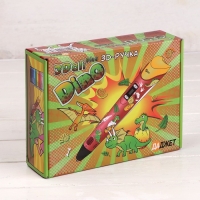 3D ручка 3Dali Plus Dino, ABS и PLA, (KIT FB0021D), трафарет + пластик