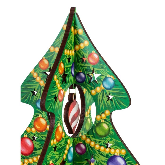 Модель из дерева &laquo;Ёлка сборная. Нарядная красавица&raquo;