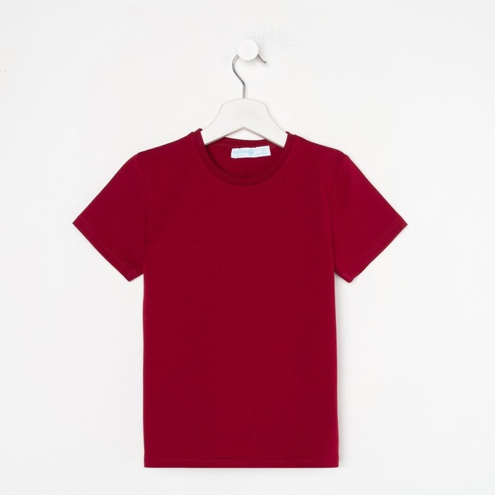 Футболка KAFTAN "Basic line" р.32 (110-116), бордо