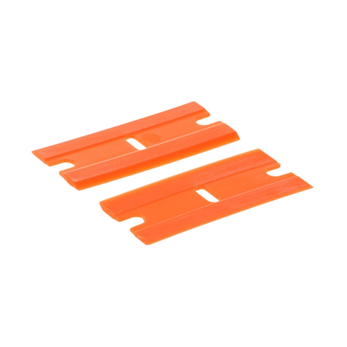 Лезвие для скребка 18×39 мм, сменное, пластик, оранжевый, набор 100 шт Лезвие для скребка 18×39 мм, сменное, пластик, оранжевый, набор 100 шт